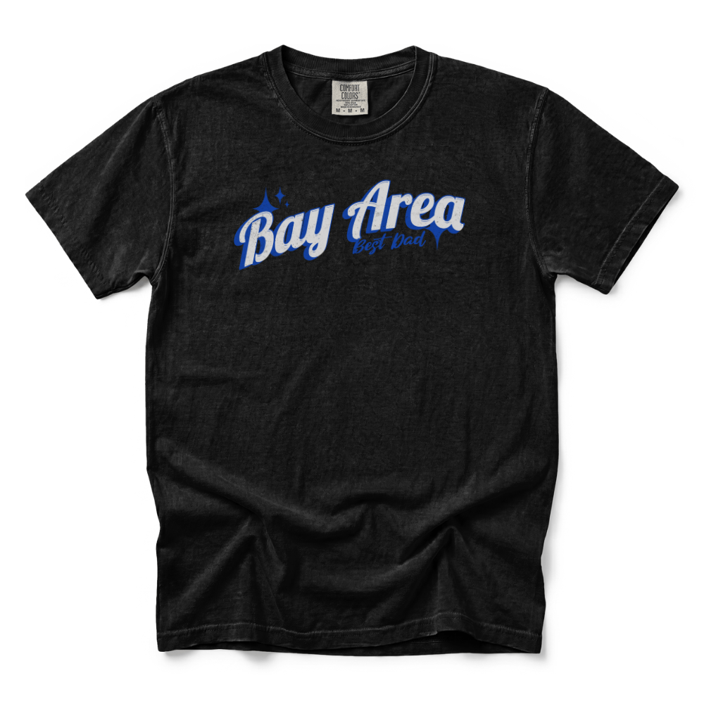 w8v clothing T-Shirt Bay Area Best Dad Wavy T-Shirt Bay Area Best Dad Wavy T-Shirt