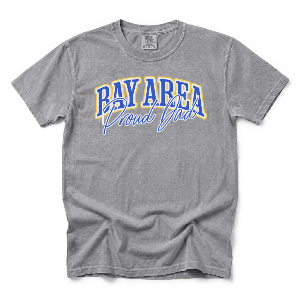 w8v clothing T-Shirt Bay Area Proud Dad T-Shirt Bay Area Proud Dad T-Shirt