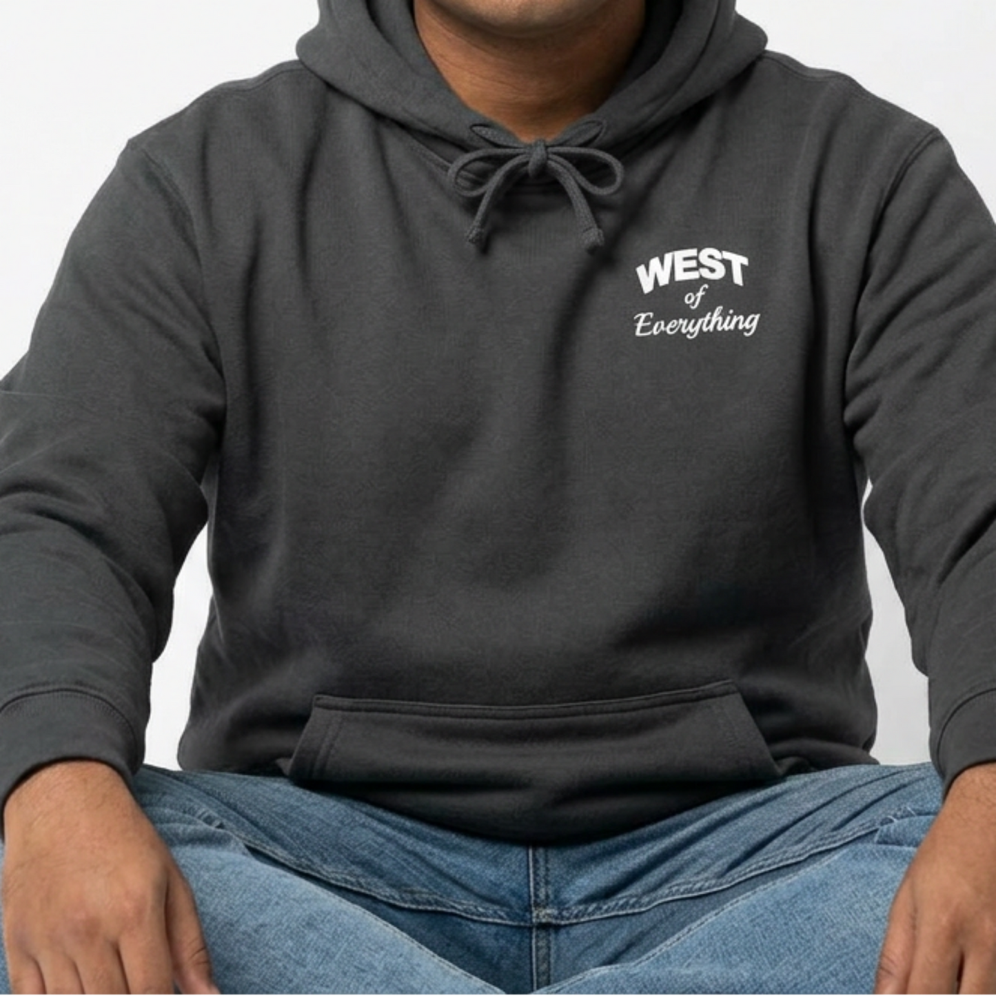 W8V "West of Everything" Hoodie — Pepper Gray