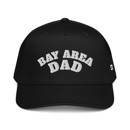 Black and White Bay Area Dad Snapback