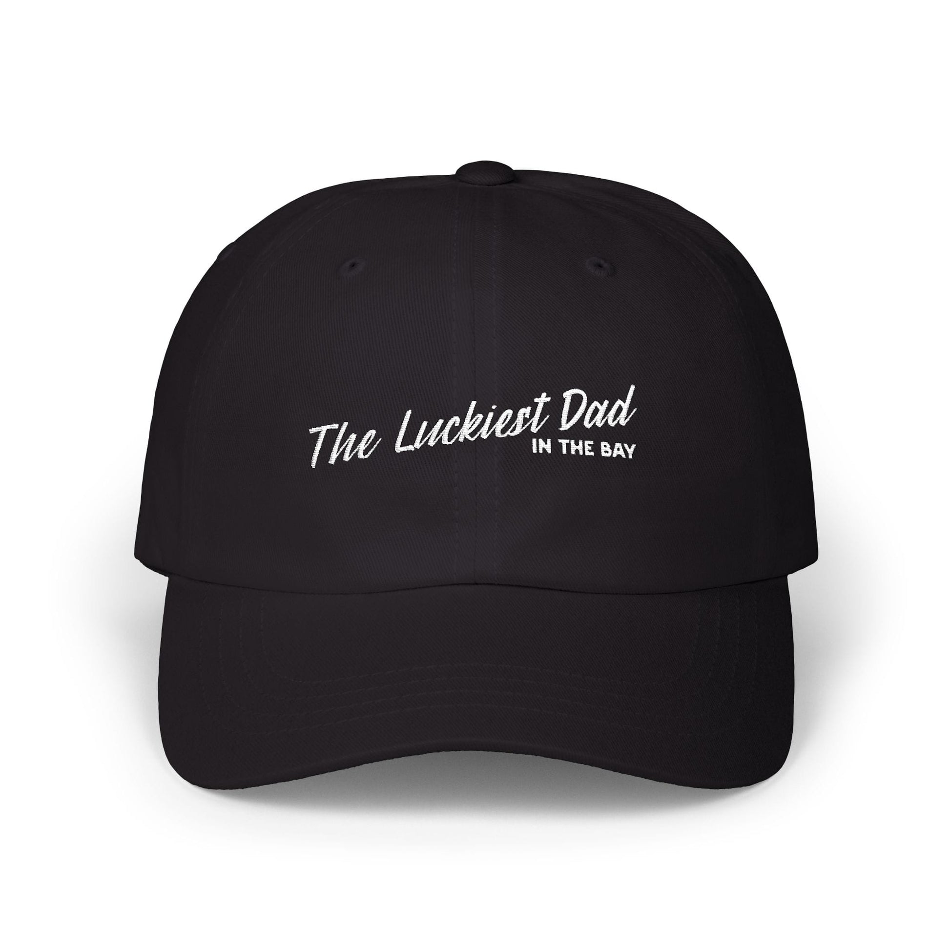 w8v clothing Hats > Baseball Caps > Dad Hats The Luckiest Dad In the Bay Dad Hat The Luckiest Dad In the Bay Dad Hat