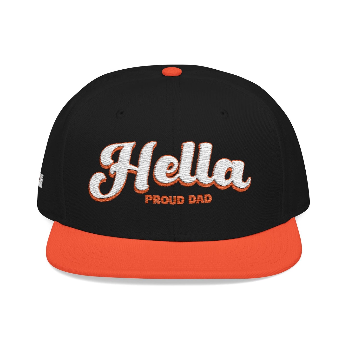 w8v clothing Hats > Baseball Caps > Snapback Hats Hella Proud Dad Black Orange Snapback Hella Proud Dad Snapback | Black & Orange Hat | W8V