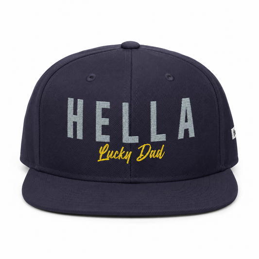 Hella Proud Dad Navy Snapback