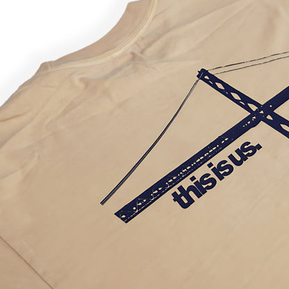 Bay Area This Is Us Shirt Back View Close Up Mustard