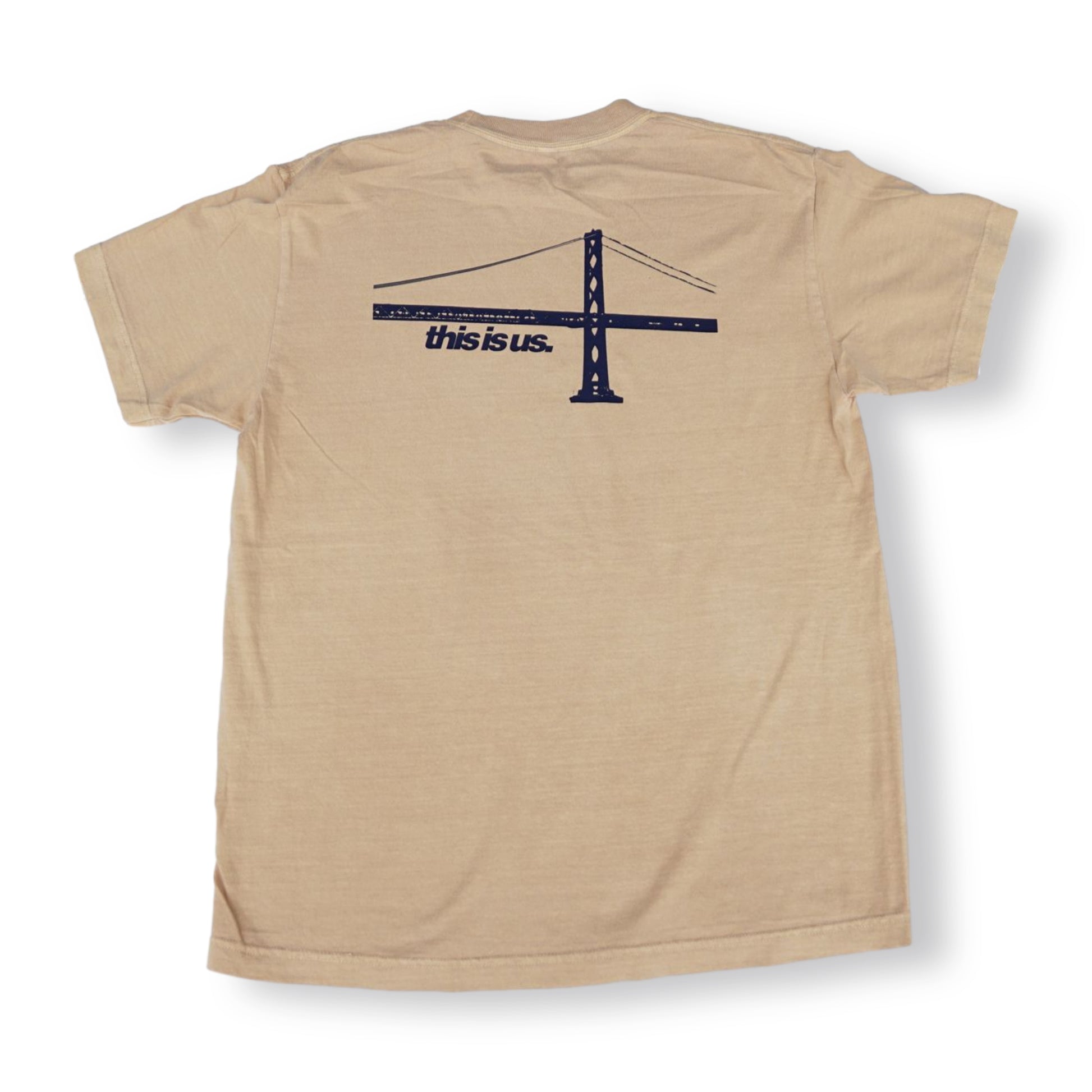 Bay Area This Is Us Shirt Back View Mustard