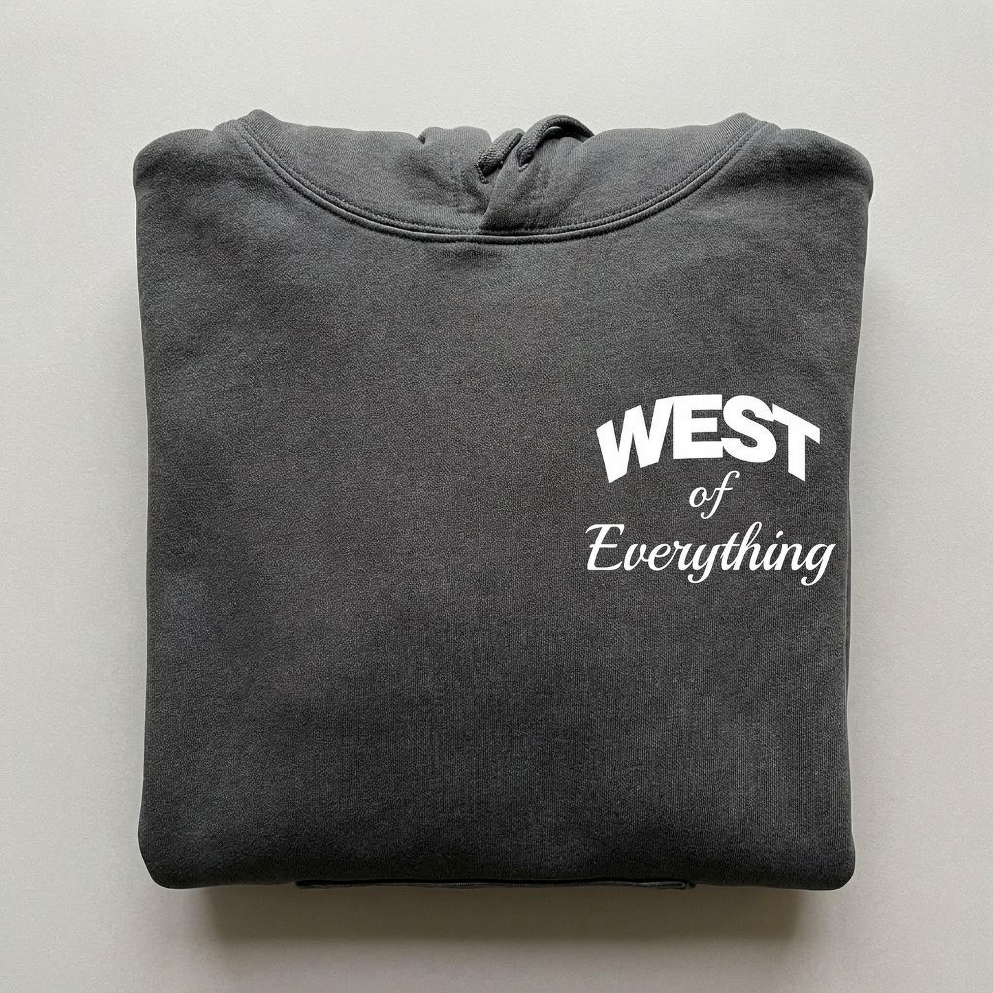 W8V "West of Everything" Hoodie — Pepper Gray
