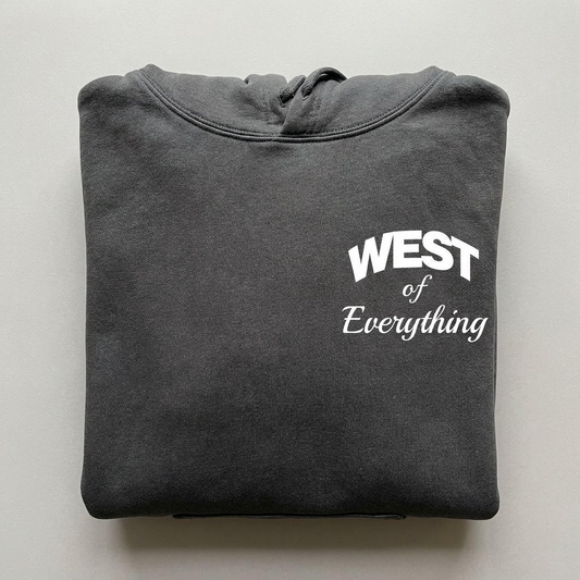 W8V "West of Everything" Hoodie — Pepper Gray