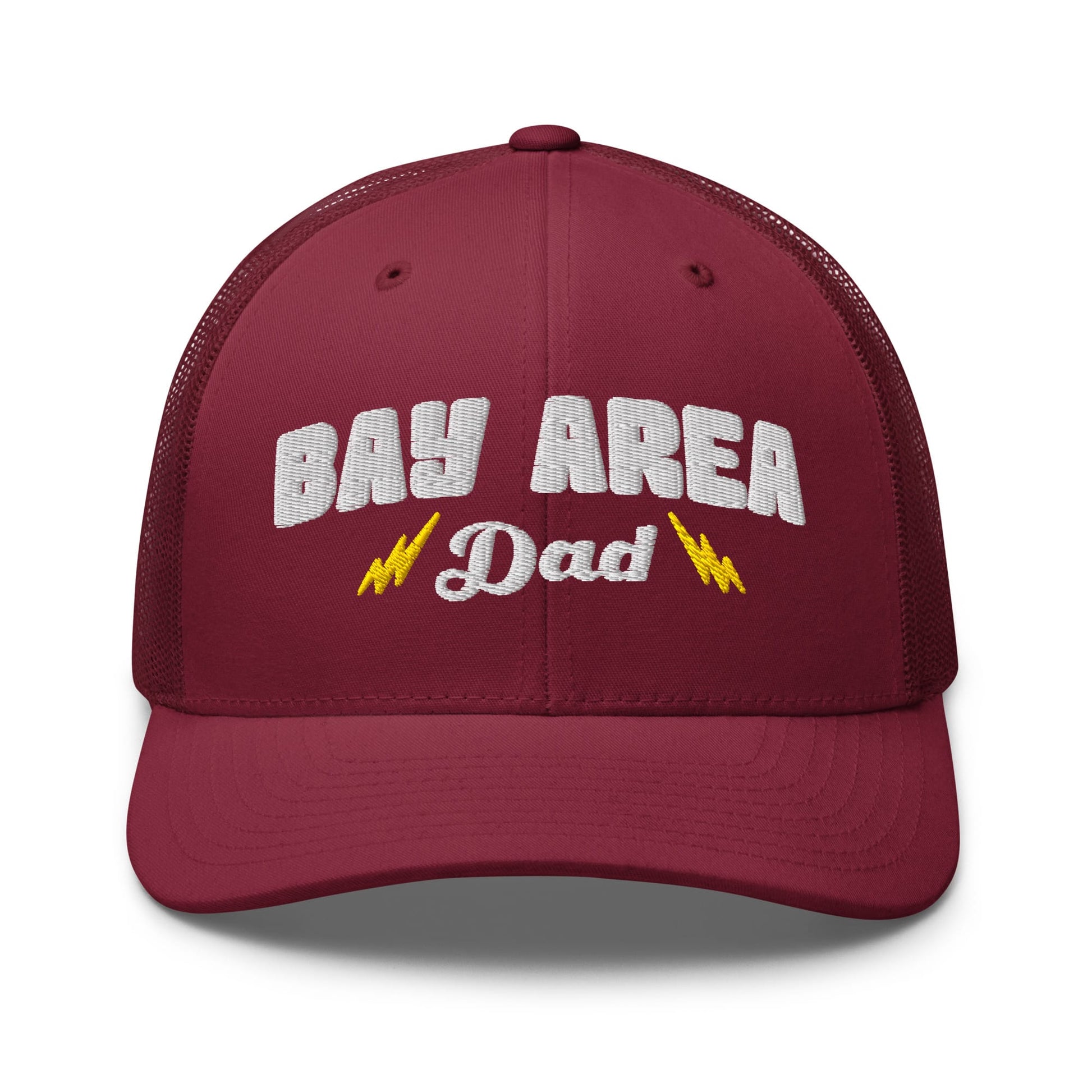 w8v clothing Hats > Trucker Hats Bay Area Dad Cranberry Trucker Hat Bay Area Dad Cranberry Trucker Hat