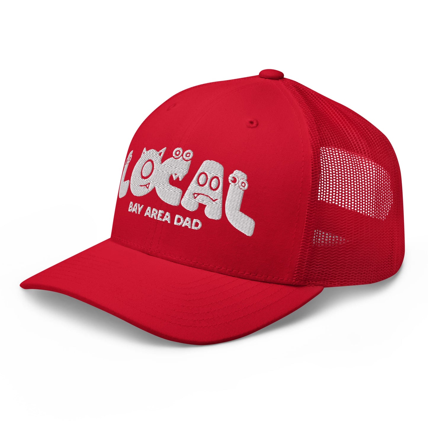 w8v clothing Hats > Trucker Hats LOCAL Monster Bay Area Dad Trucker Hat LOCAL Monster Bay Area Dad Trucker Hat
