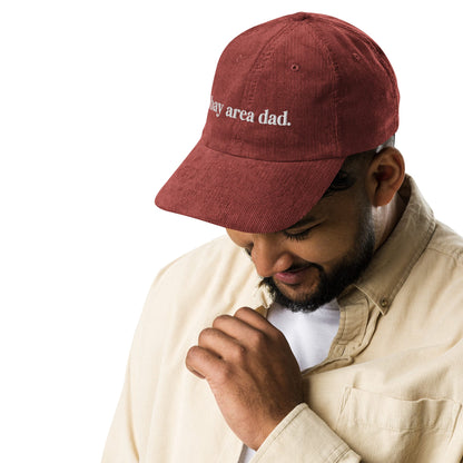 w8v clothing Hats > Baseball Caps > Dad Hats > Corduroy Bay Area Dad Cranberry Dad Hat Bay Area Dad Cranberry Dad Hat