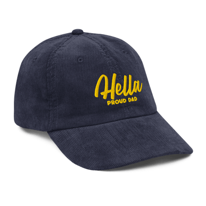 w8v clothing Hats > Baseball Caps > Dad Hats > Corduroy Hella Proud Dad Corduroy Dad Hat Hella Proud Dad Corduroy Dad Hat