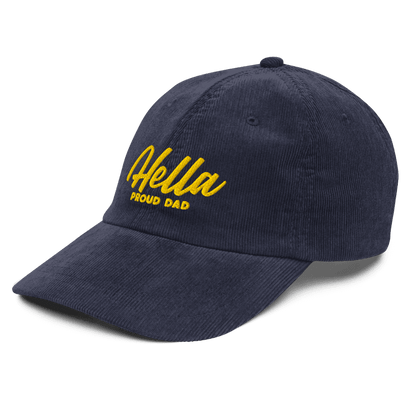 w8v clothing Hats > Baseball Caps > Dad Hats > Corduroy Hella Proud Dad Corduroy Dad Hat Hella Proud Dad Corduroy Dad Hat