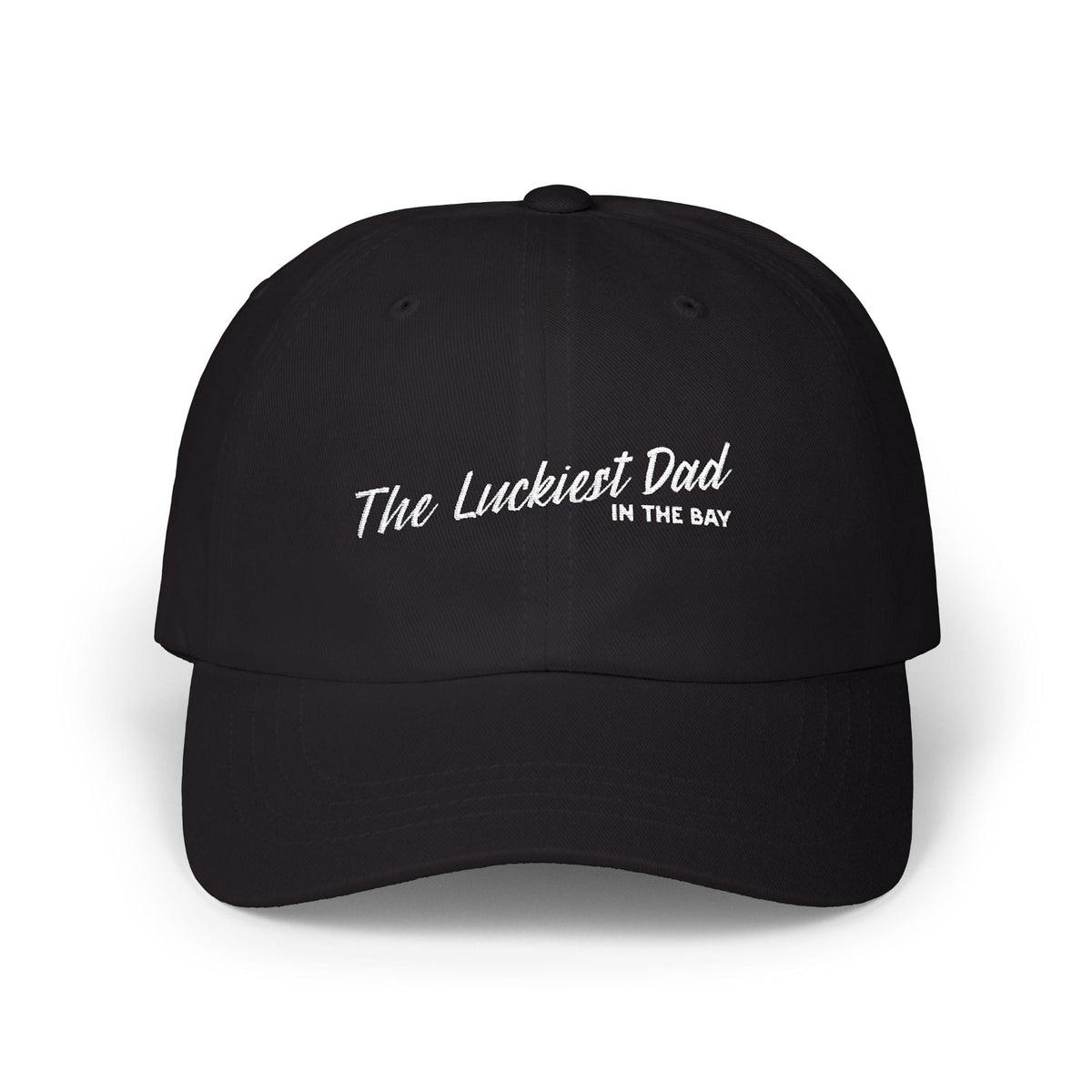w8v clothing Hats > Baseball Caps > Dad Hats The Luckiest Dad In the Bay Dad Hat The Luckiest Dad In the Bay Dad Hat