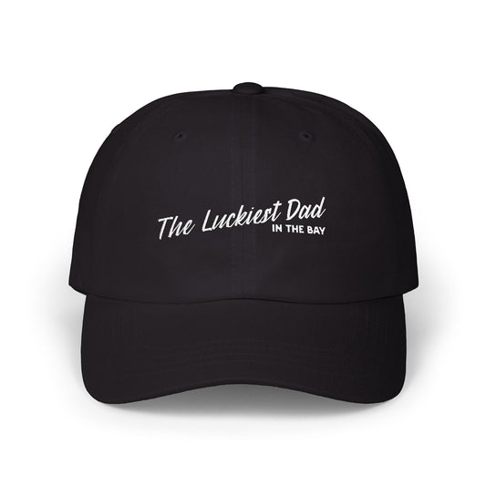 w8v clothing Hats > Baseball Caps > Dad Hats The Luckiest Dad In the Bay Dad Hat The Luckiest Dad In the Bay Dad Hat
