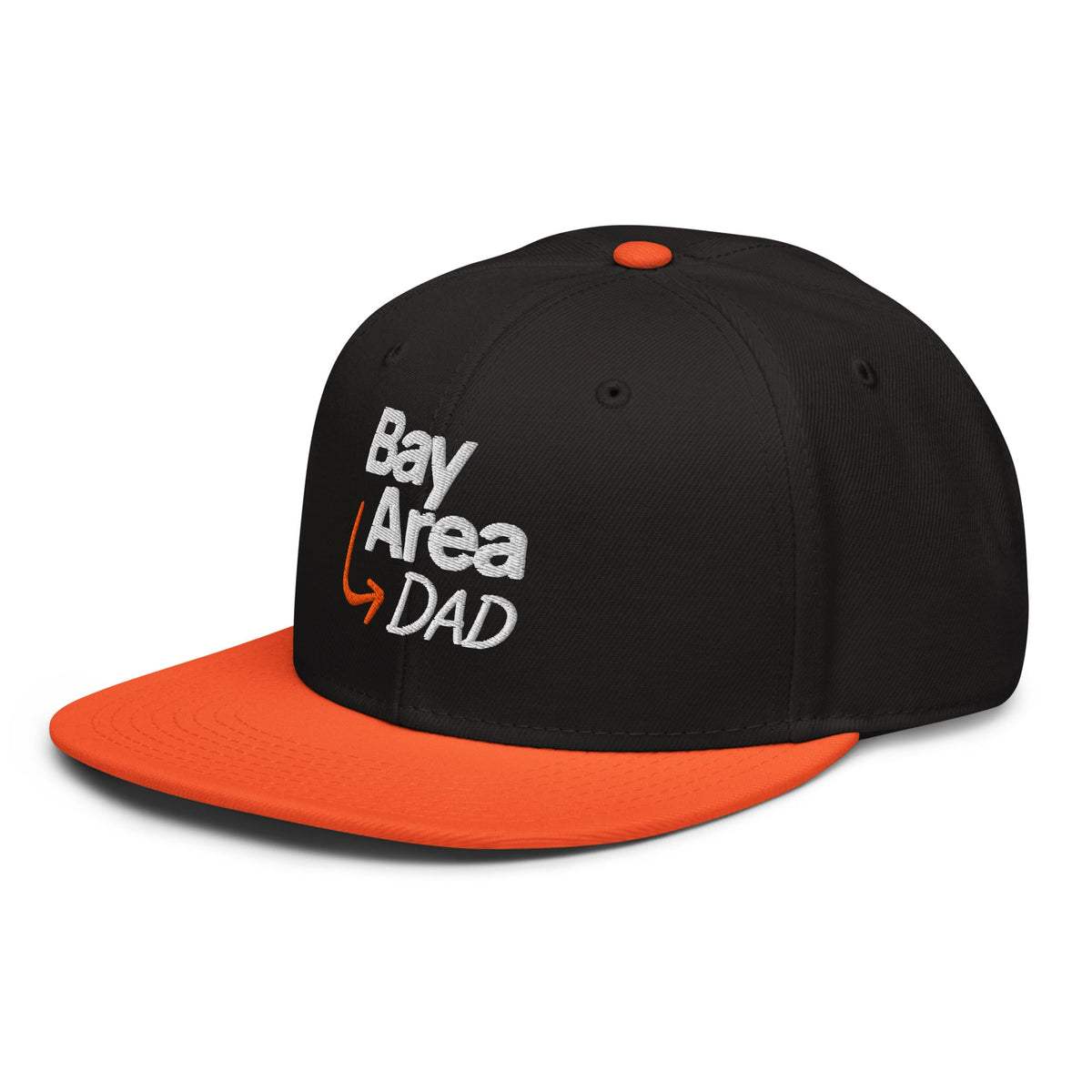 w8v clothing Hats > Baseball Caps > Snapback Hats Bay Area Dad Black Orange Snapback Bay Area Dad Black Orange Snapback