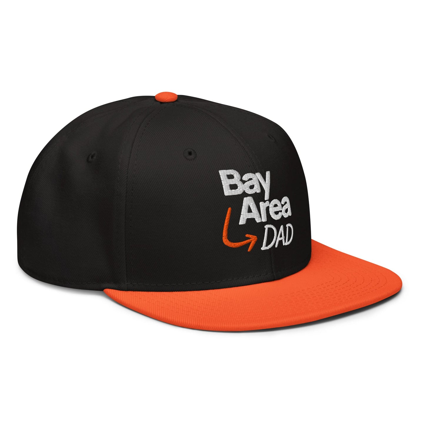 w8v clothing Hats > Baseball Caps > Snapback Hats Bay Area Dad Black Orange Snapback Bay Area Dad Black Orange Snapback