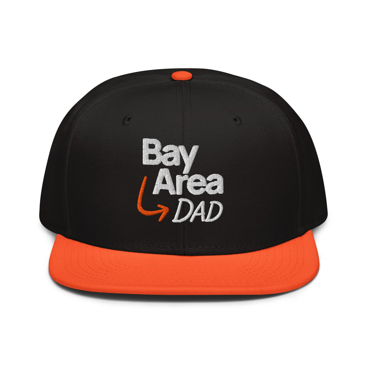 w8v clothing Hats > Baseball Caps > Snapback Hats Bay Area Dad Black Orange Snapback Bay Area Dad Black Orange Snapback