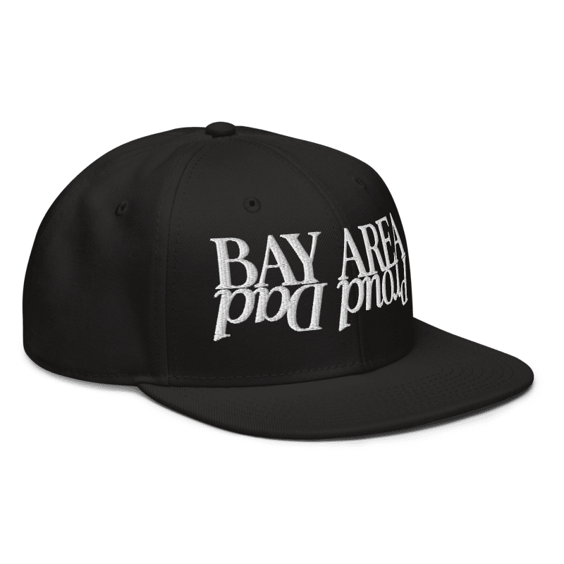 w8v clothing Hats > Baseball Caps > Snapback Hats Bay Area Proud Dad Upside Down - Snapback Bay Area Proud Dad Upside Down - Snapback