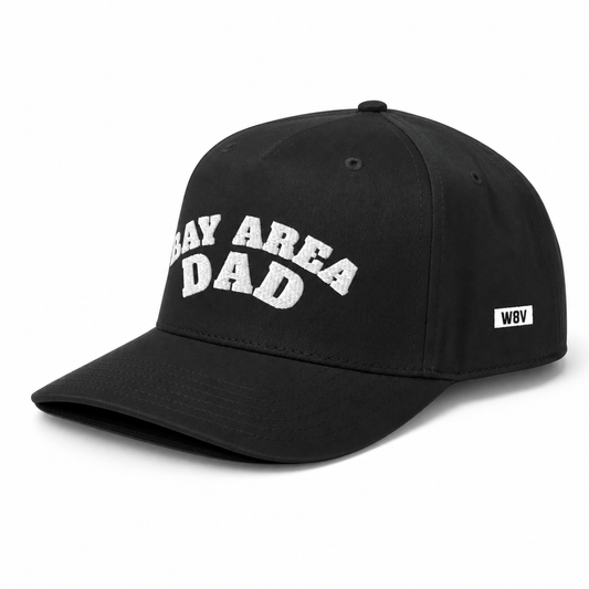 w8v clothing Hats > Baseball Caps > Snapback Hats Black and White Bay Area Dad Snapback Black and White Bay Area Dad Snapback