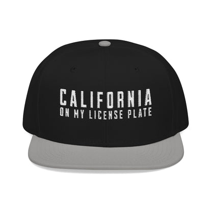 w8v clothing Hats > Baseball Caps > Snapback Hats California On My License Plate Snapback California On My License Plate Snapback