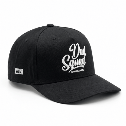 w8v clothing Hats > Baseball Caps > Snapback Hats Dad Squad - B/W Snapback Dad Squad Black & White Snapback Hat | w8v clothing