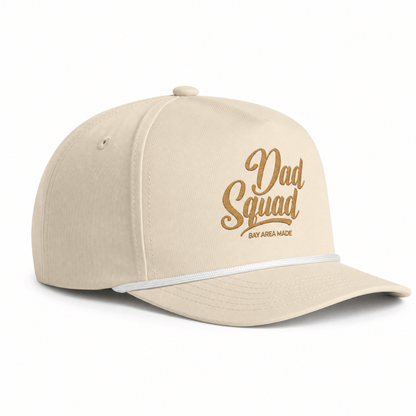 Printify Hats Dad Squad - Ivory Rope Cap Snapback Dad Squad - Ivory Rope Cap Snapback