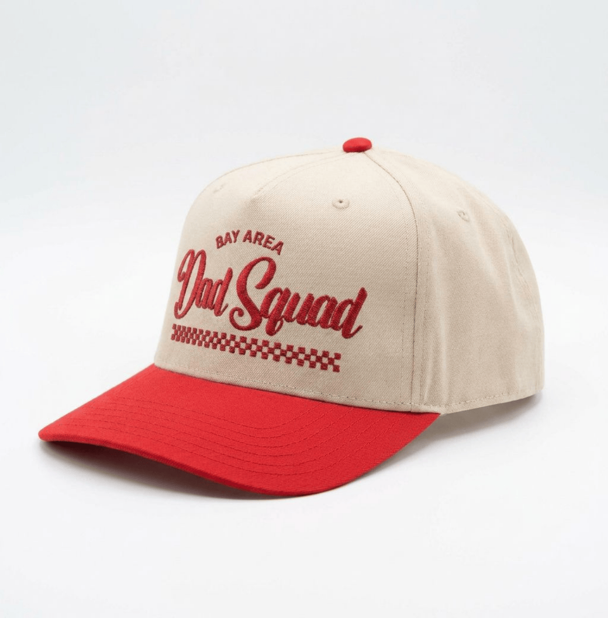 w8v clothing Hats > Baseball Caps > Snapback Hats Dad Squad - Red Checkered Snapback Dad Squad Red Checkered Snapback Hat | w8v clothing