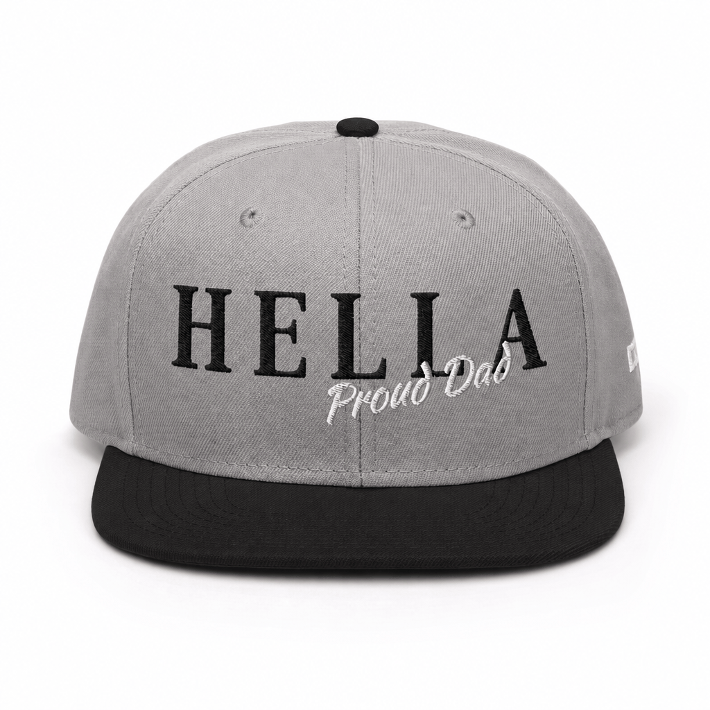 w8v clothing Hats > Baseball Caps > Snapback Hats Hella Proud Dad Monochrome Snapback Hella Proud Dad Monochrome Snapback