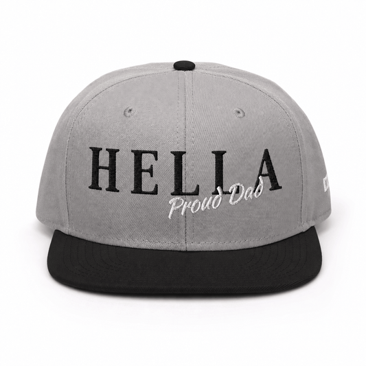 w8v clothing Hats > Baseball Caps > Snapback Hats Hella Proud Dad Monochrome Snapback Hella Proud Dad Monochrome Snapback