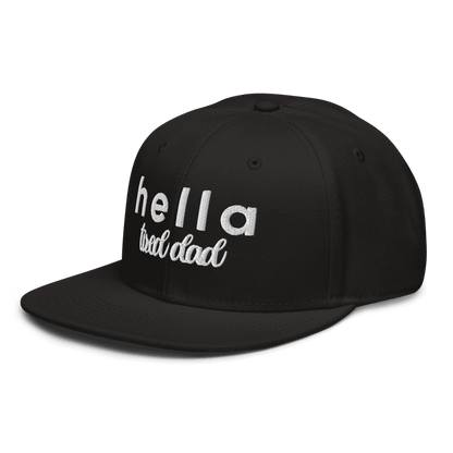w8v clothing Hats > Baseball Caps > Snapback Hats Hella Tired Dad Black Snapback Hella Tired Dad Black Snapback