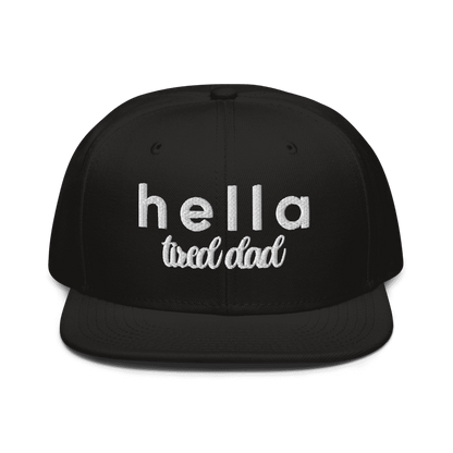 w8v clothing Hats > Baseball Caps > Snapback Hats Hella Tired Dad Black Snapback Hella Tired Dad Black Snapback