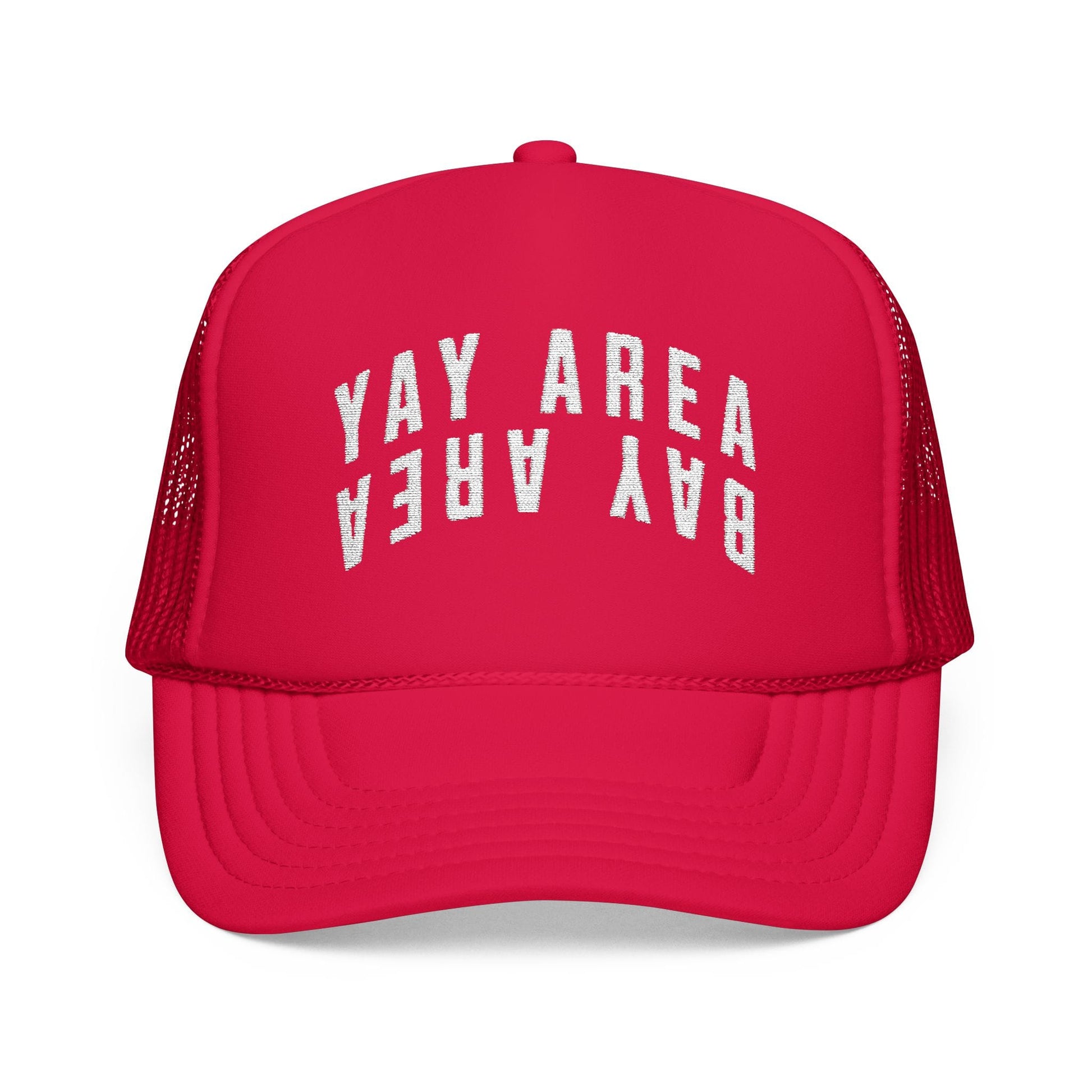 w8v clothing Hats > Trucker Hats All Red Yay Area Trucker All Red Yay Area Trucker