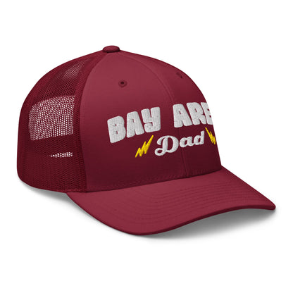 w8v clothing Hats > Trucker Hats Bay Area Dad Cranberry Trucker Hat Bay Area Dad Cranberry Trucker Hat
