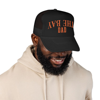 w8v clothing Hats > Trucker Hats Black & Orange Dad Trucker Black & Orange Dad Trucker