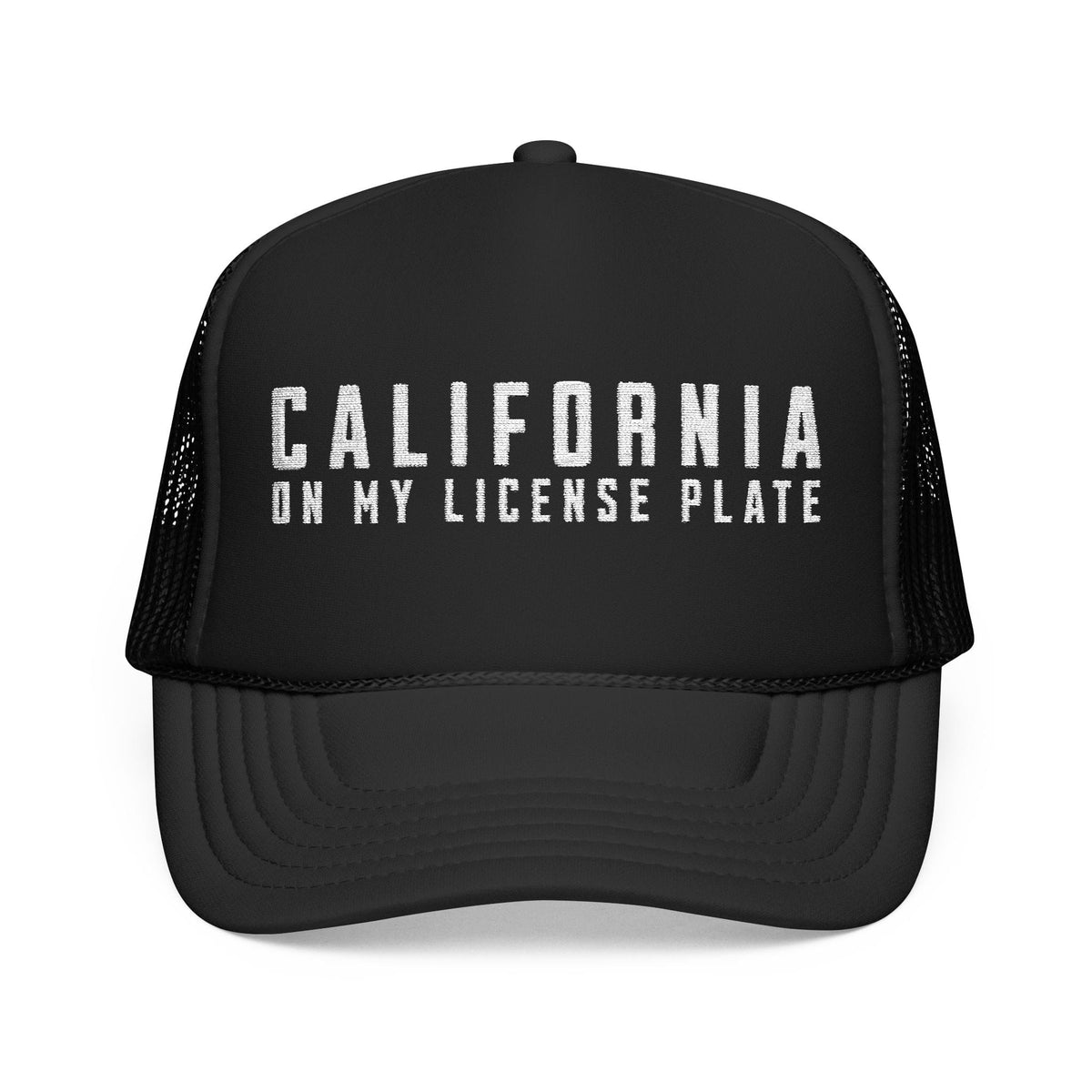 w8v clothing Hats > Trucker Hats California On My License Plate Trucker Hat California On My License Plate Trucker Hat