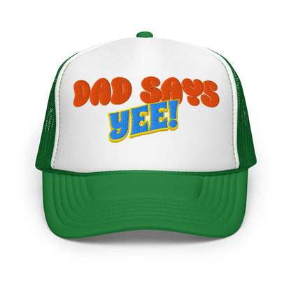 w8v clothing Hats > Trucker Hats Dad Says Yee Bay Area Trucker Hat Dad Says Yee Bay Area Trucker Hat