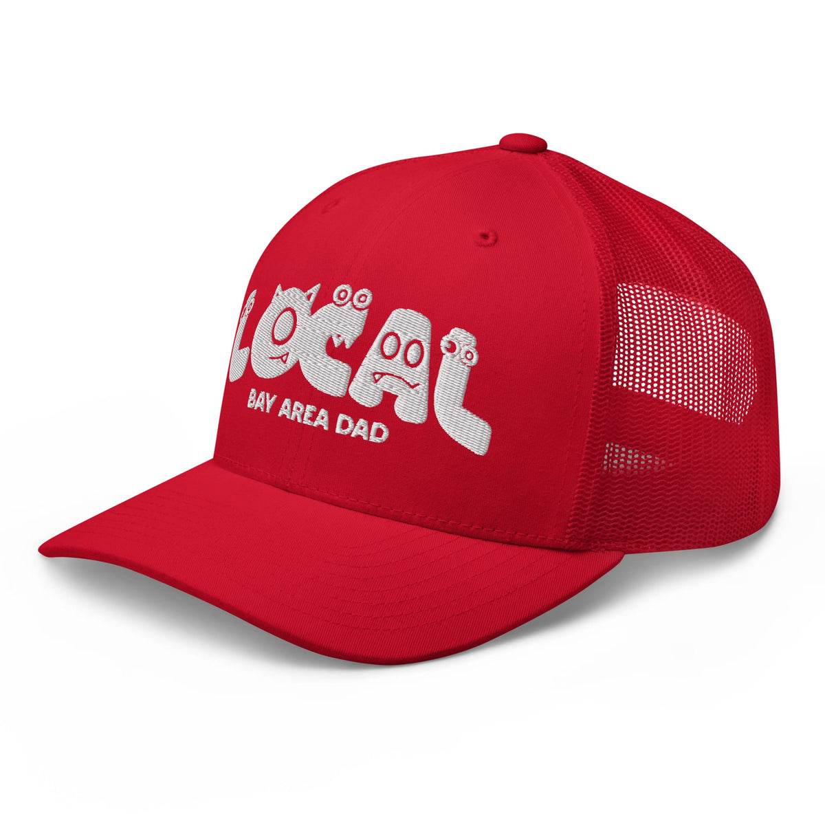 w8v clothing Hats > Trucker Hats LOCAL Monster Bay Area Dad Trucker Hat LOCAL Monster Bay Area Dad Trucker Hat