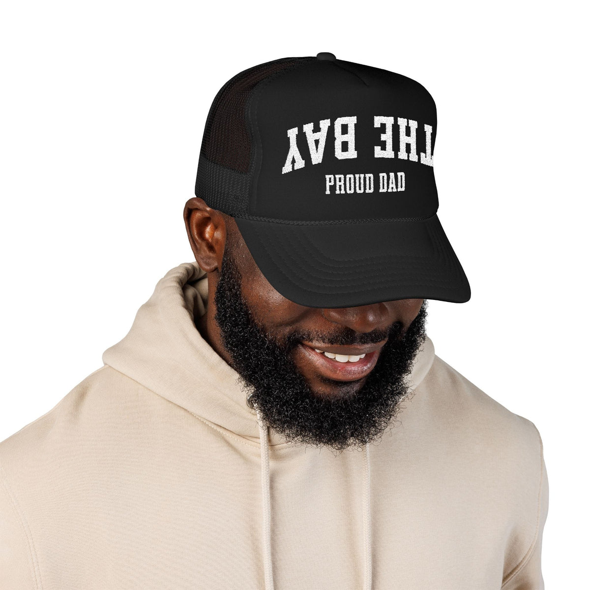 w8v clothing Hats > Trucker Hats Upside Down Proud Dad Trucker Upside Down Proud Dad Trucker