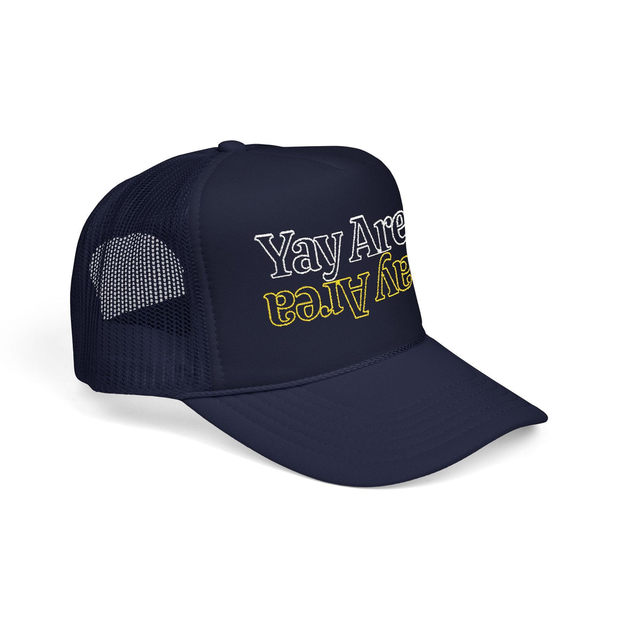 w8v clothing Hats > Trucker Hats Yay Area Outline Trucker Hat Yay Area Outline Trucker Hat