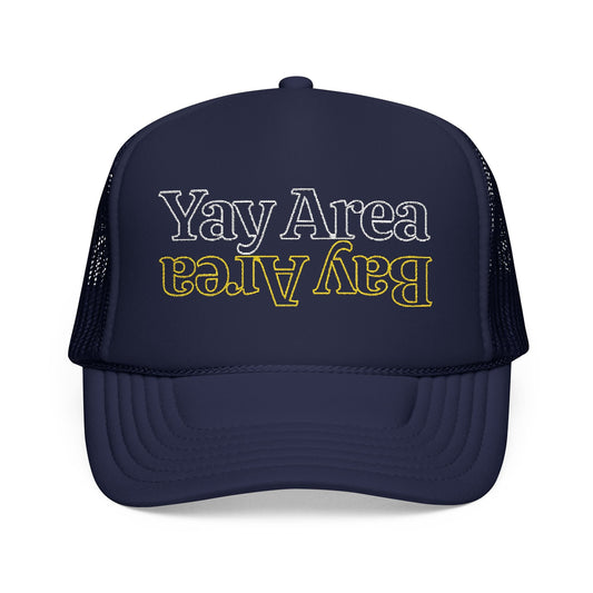 w8v clothing Hats > Trucker Hats Yay Area Outline Trucker Hat Yay Area Outline Trucker Hat