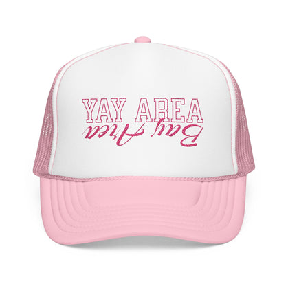 w8v clothing Hats > Trucker Hats Yay Area Pink Trucker Hat Yay Area Pink Trucker Hat