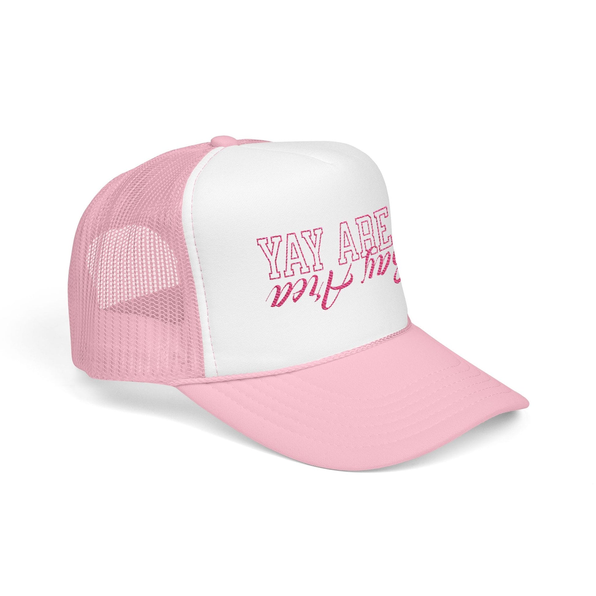 w8v clothing Hats > Trucker Hats Yay Area Pink Trucker Hat Yay Area Pink Trucker Hat