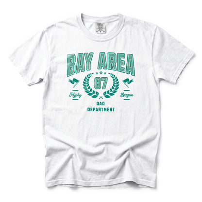 w8v clothing T-Shirt Bay Area '87 Dad Department T-Shirt Bay Area '87 Dad Department T-Shirt