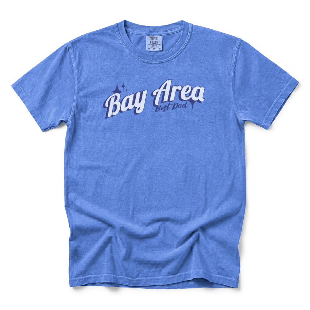 w8v clothing T-Shirt Bay Area Best Dad Wavy T-Shirt Bay Area Best Dad Wavy T-Shirt