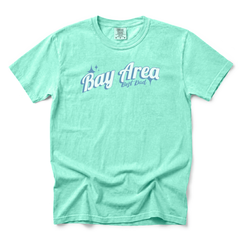 w8v clothing T-Shirt Bay Area Best Dad Wavy T-Shirt Bay Area Best Dad Wavy T-Shirt