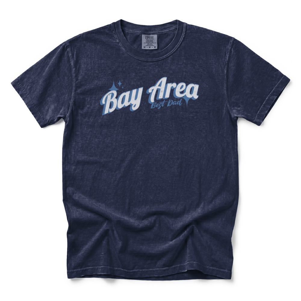 w8v clothing T-Shirt Bay Area Best Dad Wavy T-Shirt Bay Area Best Dad Wavy T-Shirt