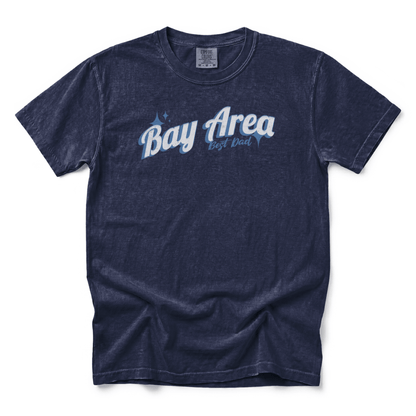 w8v clothing T-Shirt Bay Area Best Dad Wavy T-Shirt Bay Area Best Dad Wavy T-Shirt