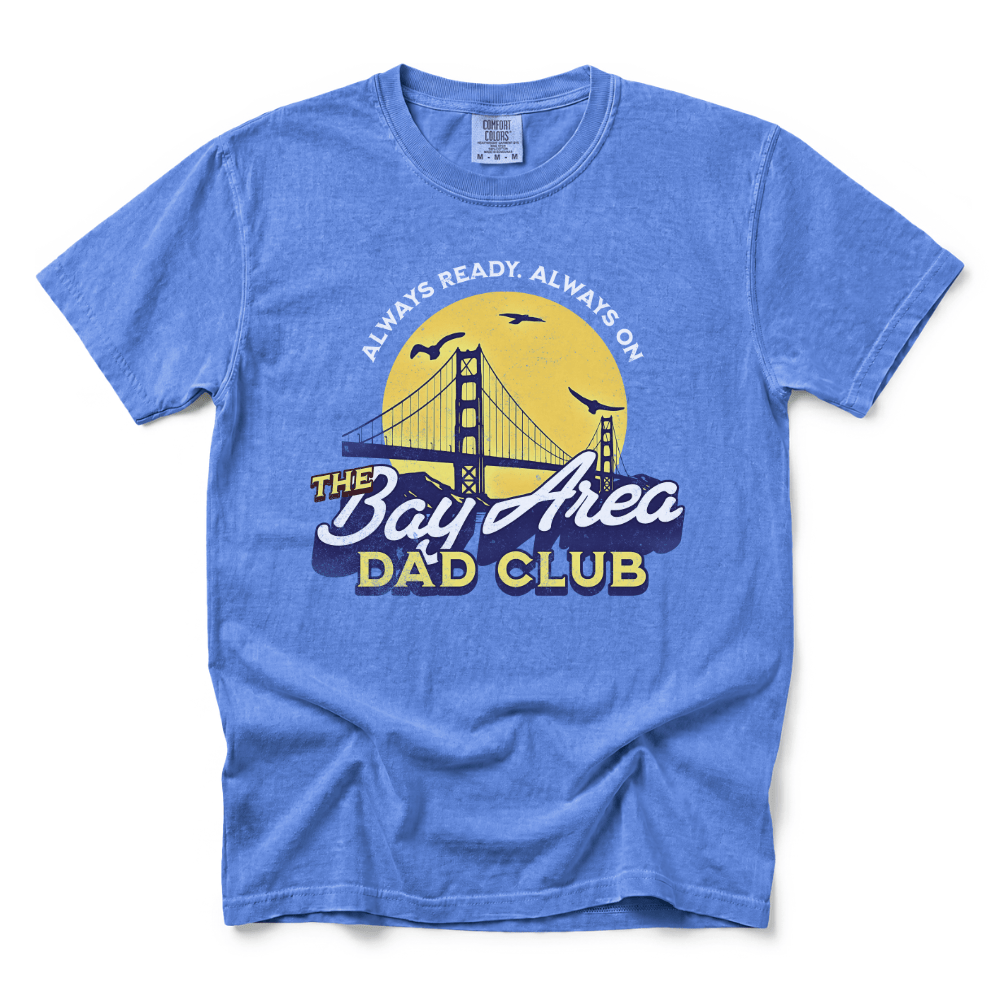 w8v clothing T-Shirt Bay Area Dad Club Vintage T-Shirt Bay Area Dad Club Vintage T-Shirt