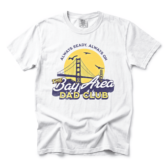 w8v clothing T-Shirt Bay Area Dad Club Vintage T-Shirt Bay Area Dad Club Vintage T-Shirt