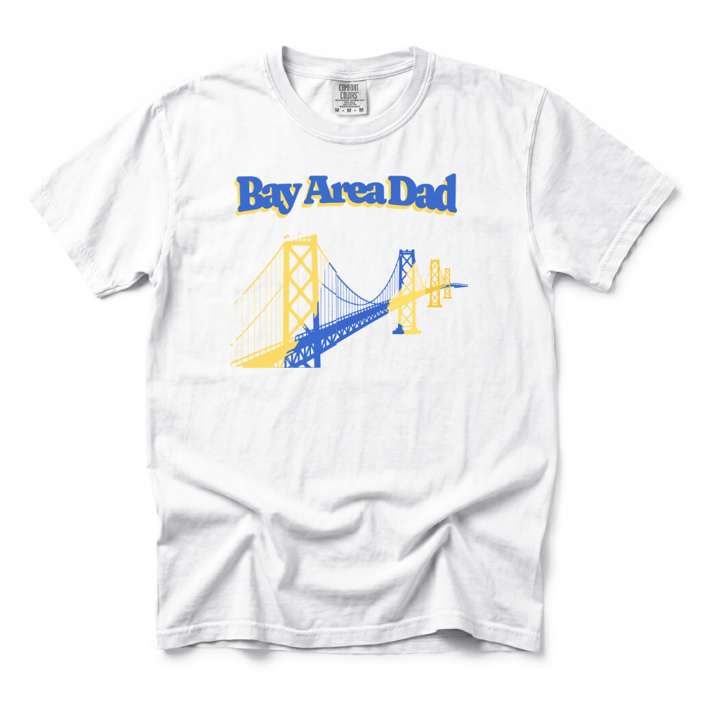 w8v clothing T-Shirt Bay Area Dad T-Shirt Bay Area Dad T-Shirt
